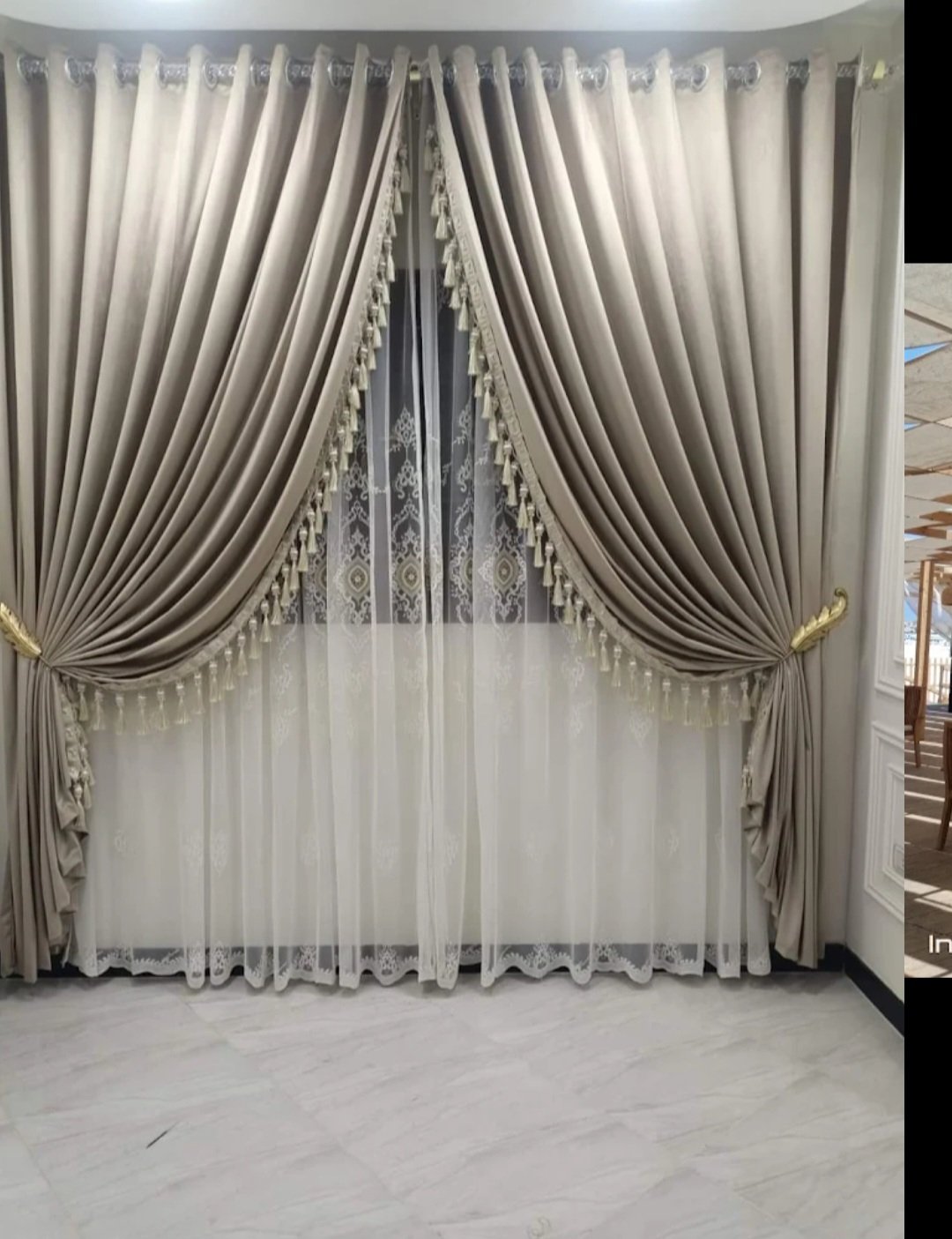 The "Royal Sovereign" Multi-Layered Curtain Set